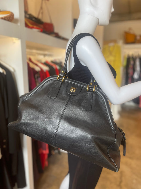 Gucci Re(belle) Large Black Leather Bag