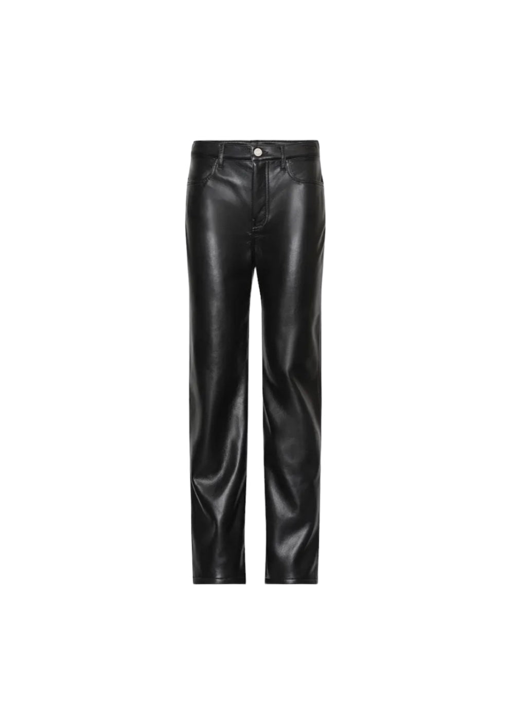 Frame Recycled Leather Jane Cropped Pants