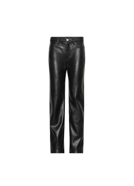 Frame Recycled Leather Jane Cropped Pants