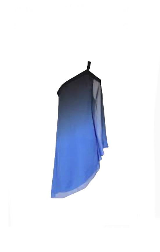 Halston Heritage Blue One Shoulder Dress-NWT