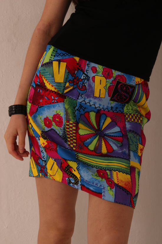 Vintage Gianni Versace Versus Colourful Skirt