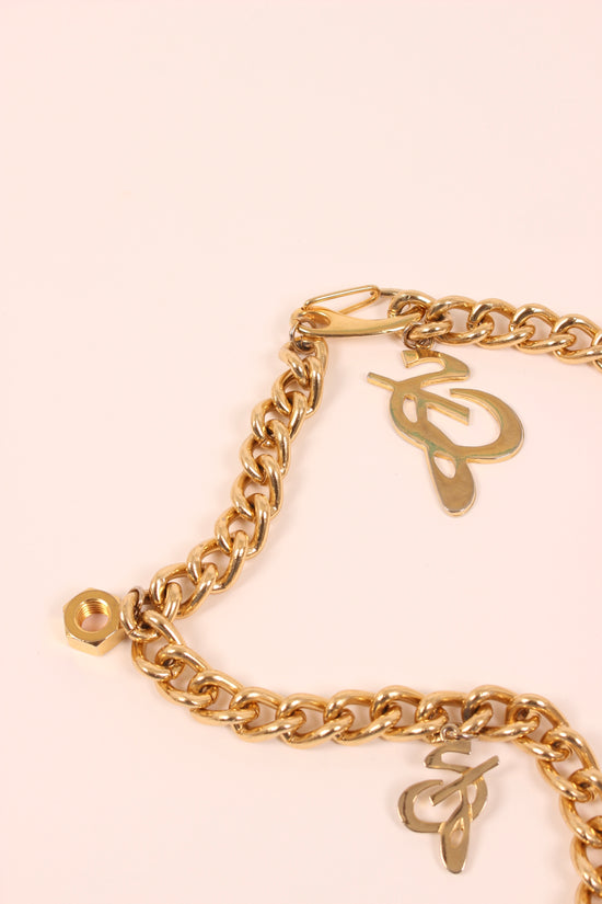 Vintage St John Gold Charm Waist Chain