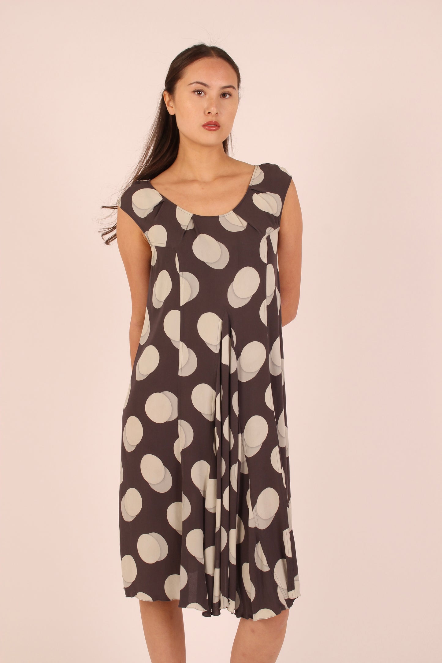 Christian Dior Silk Polka Dot Dress