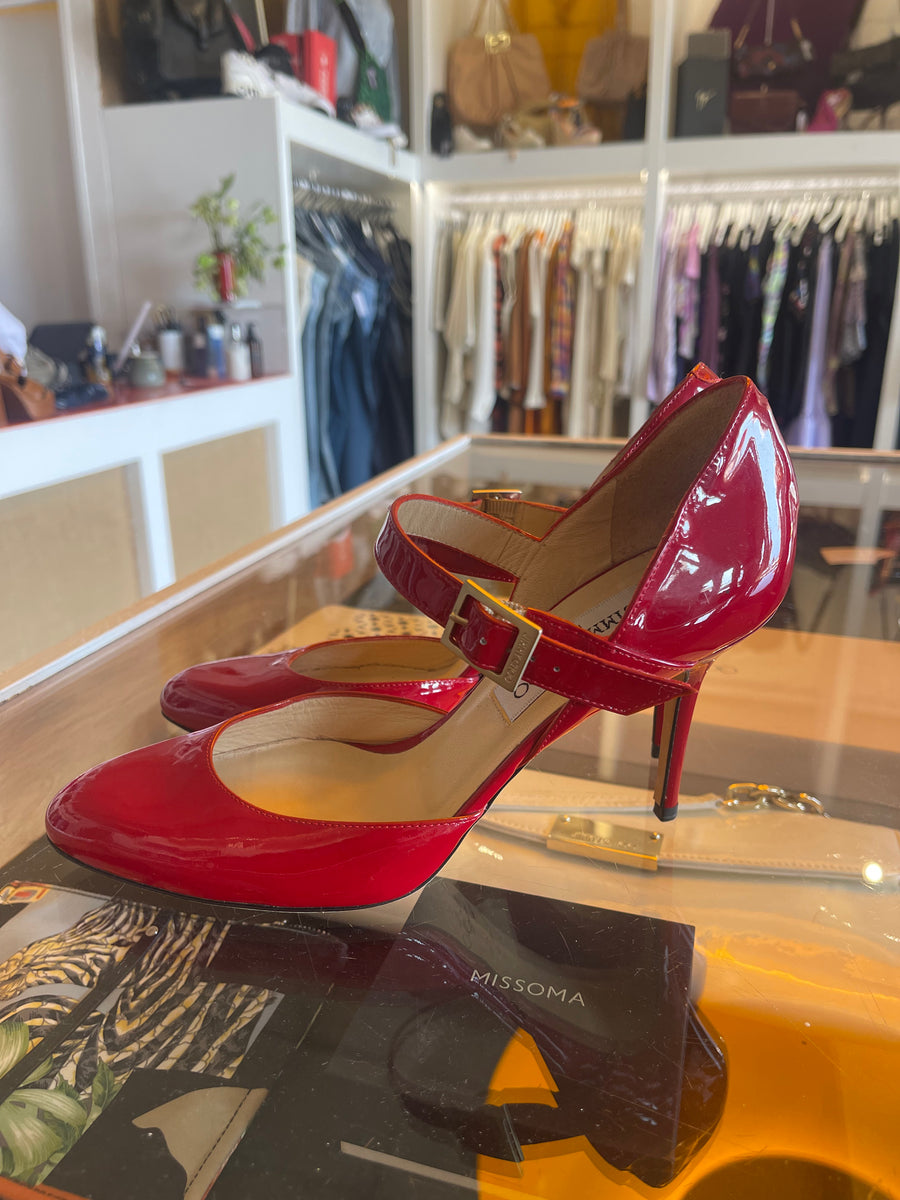 Jimmy Choo Red Patent Heels ReBoundStore