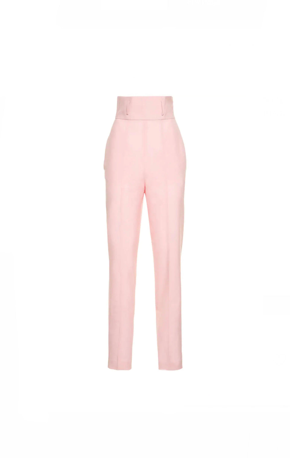 Nensi Dojaka Tailored High Waist Pink Trousers