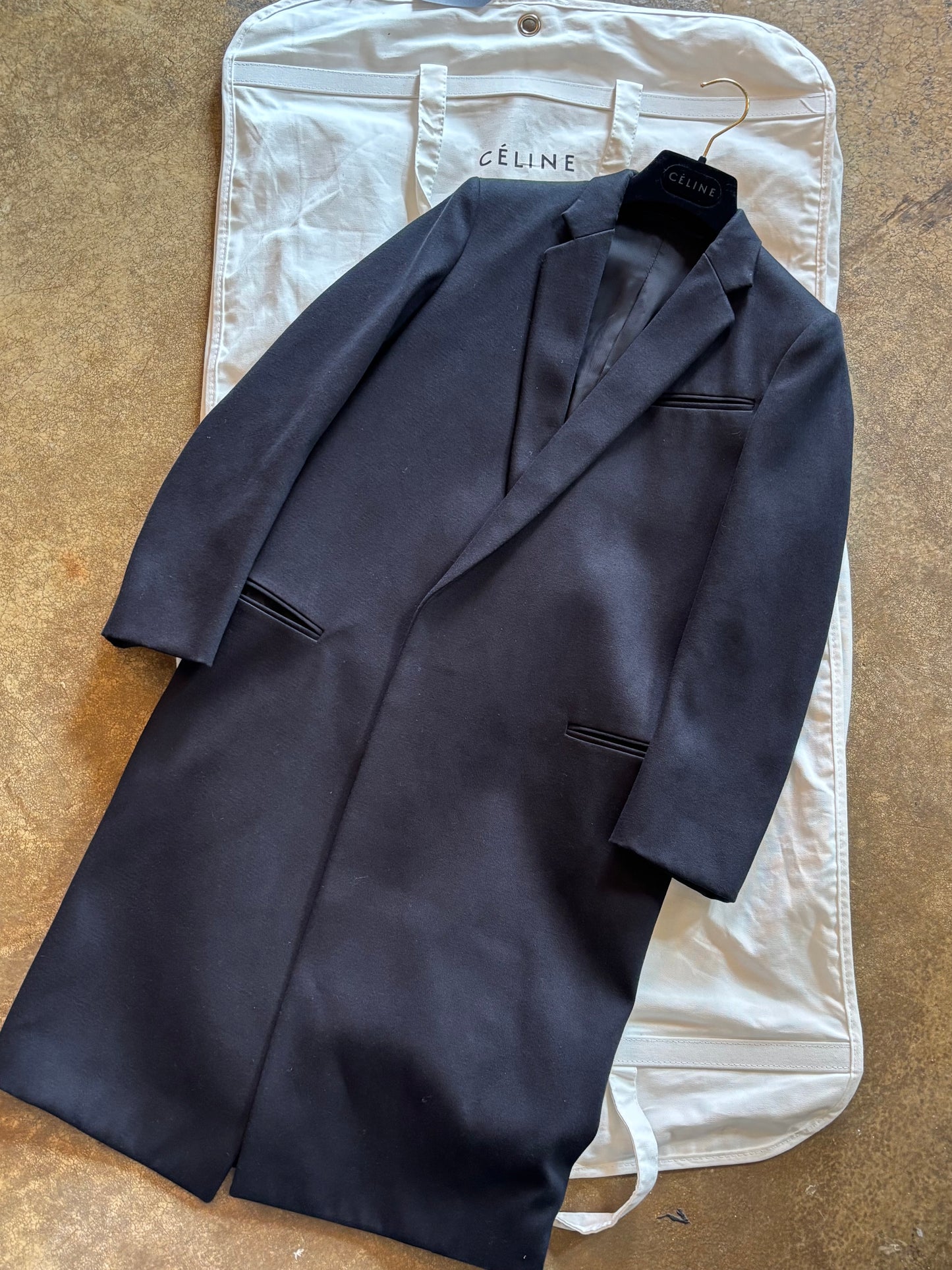 Celine Back Crombie Coat (Phoebe Philo Era)