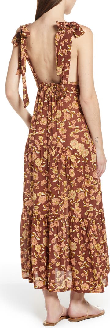 Faithful the Brand Brown Floral Dress - nwt