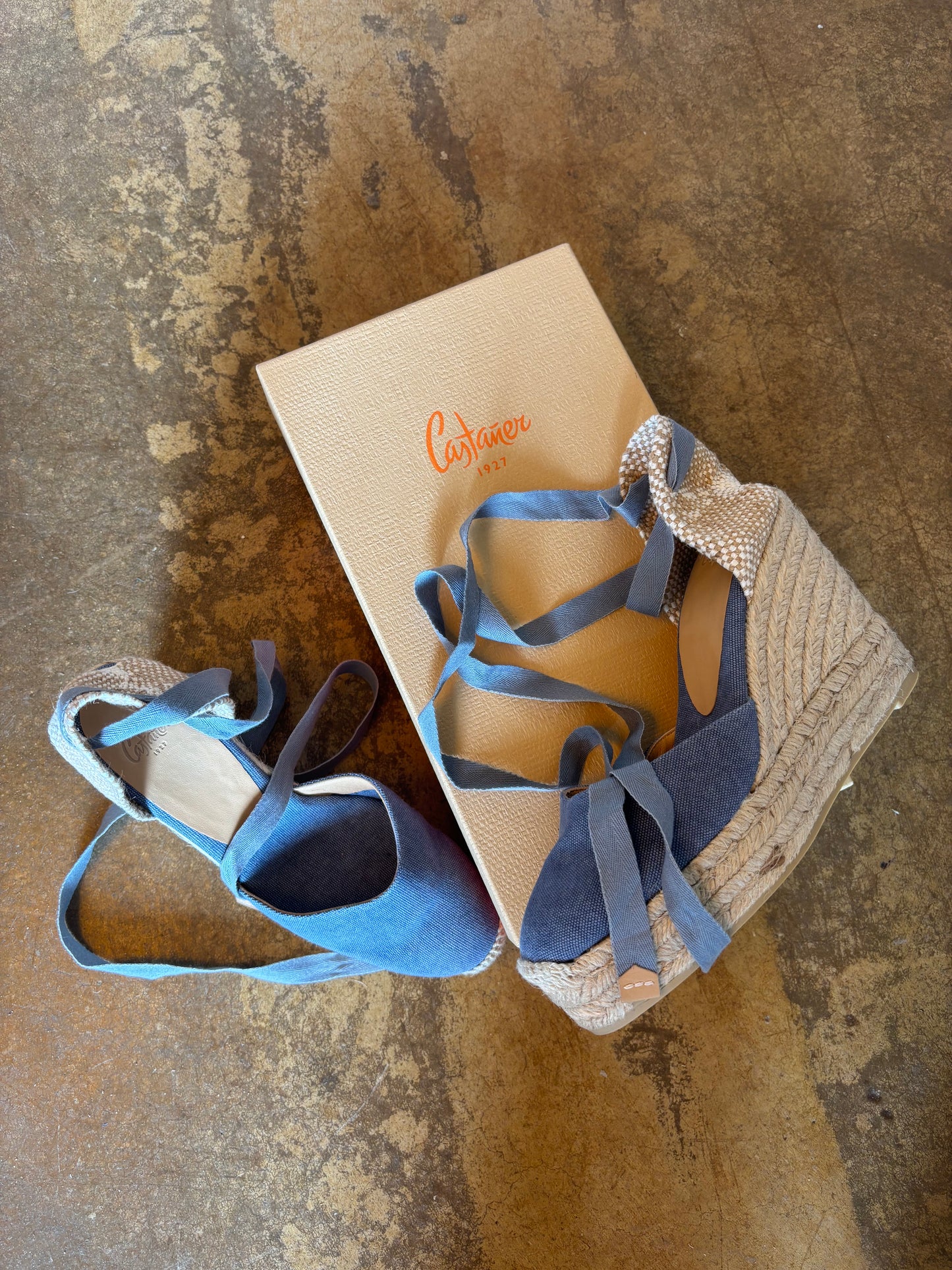 Castaner Blue Wedges - new