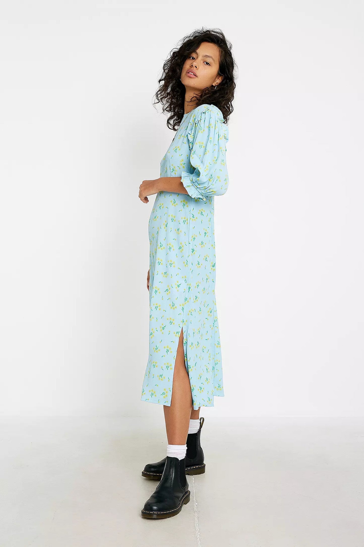 Faithful the Brand Blue Floral Dress