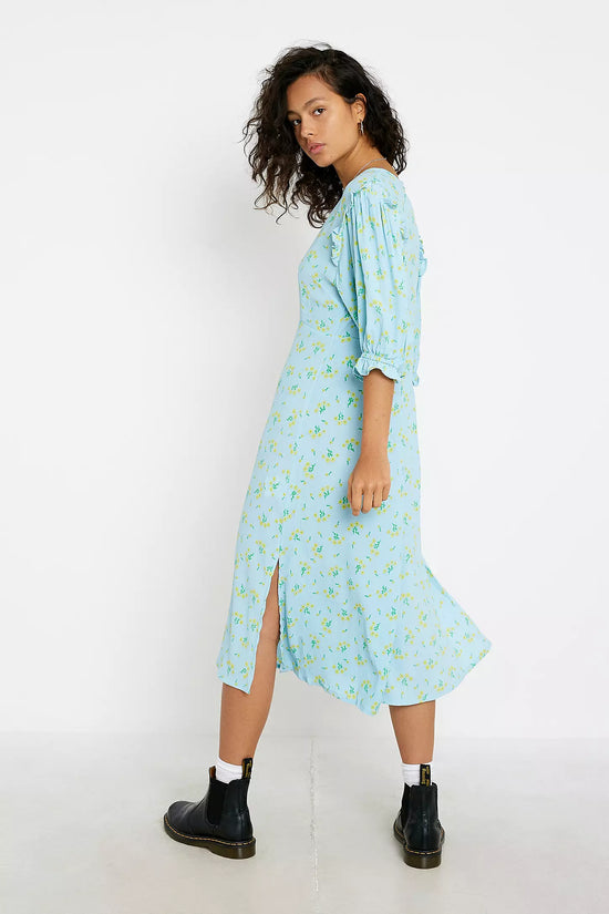 Faithful the Brand Blue Floral Dress