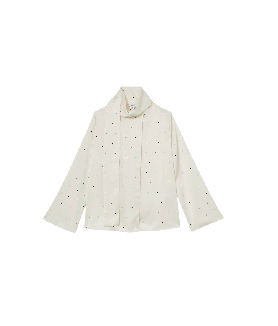 Reiss Polka Dot Satin Blouse