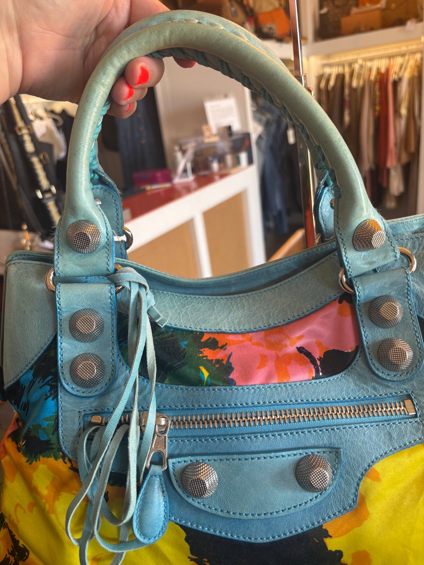Balenciaga Giant Floral City Bag