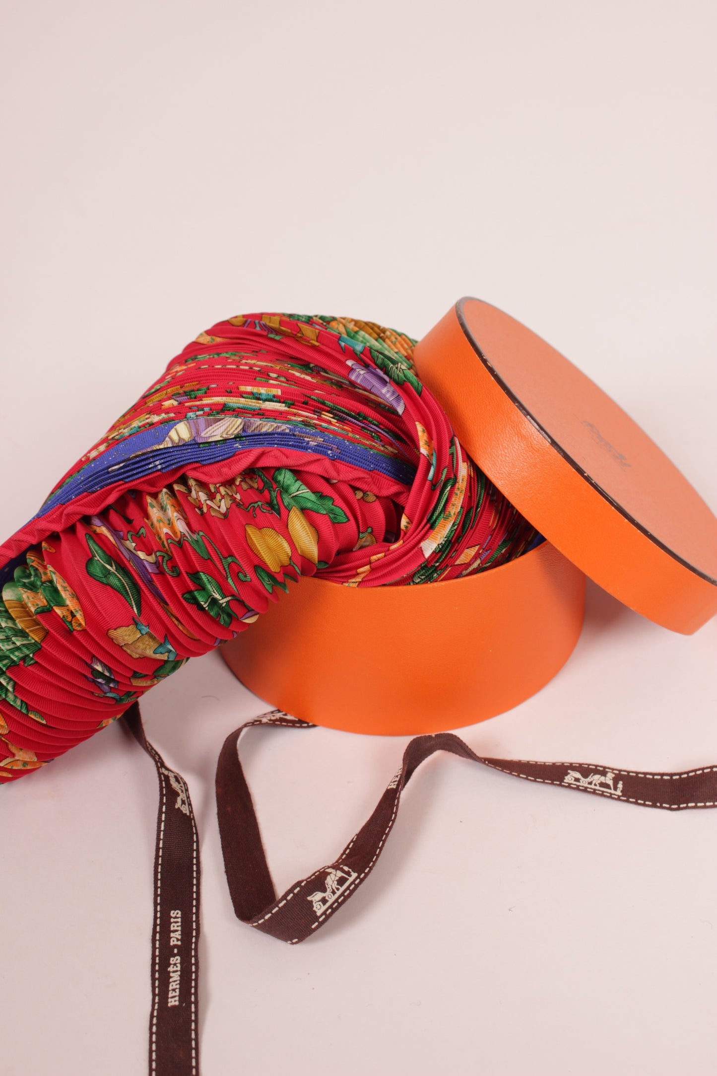 Hermes Vintage Pleated Scarf