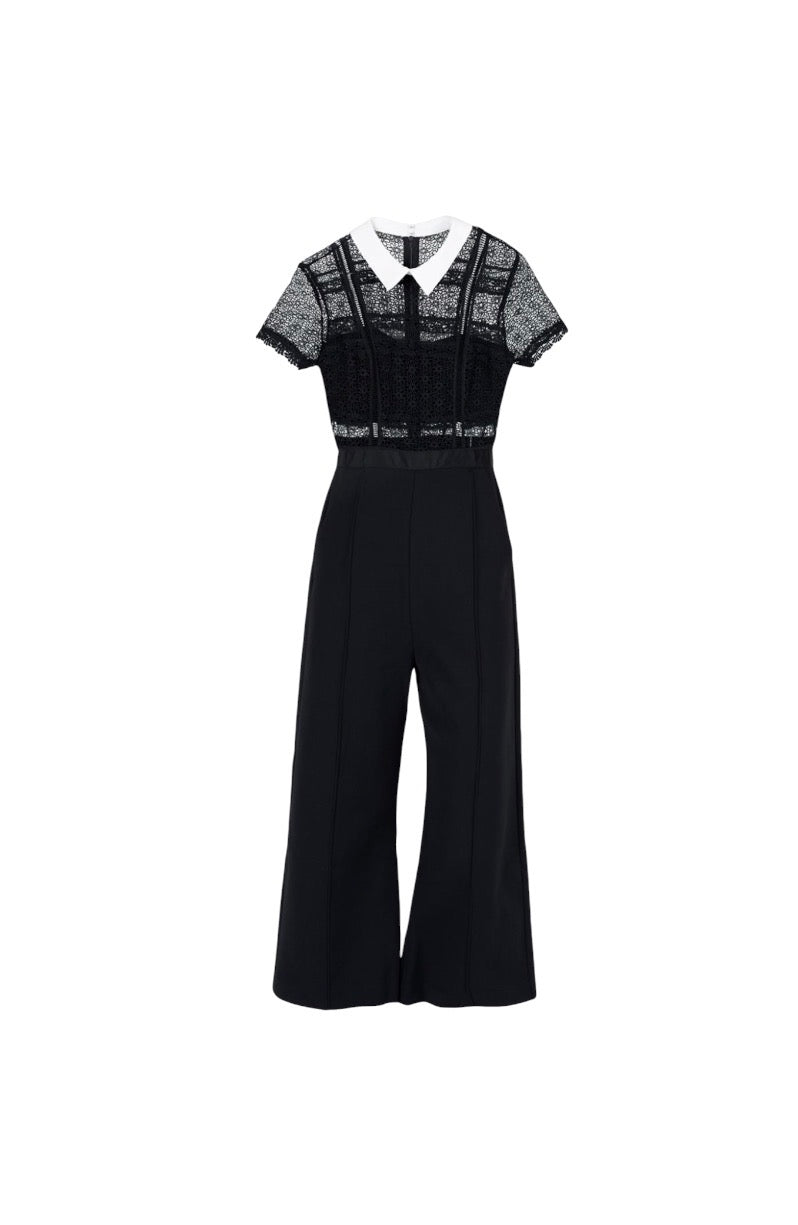 Self Portrait Fleur Lace Jumpsuit