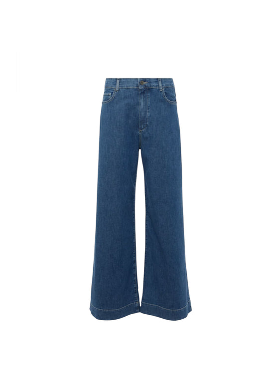 ‘S Max Mara Wide Leg Cropped Jeans