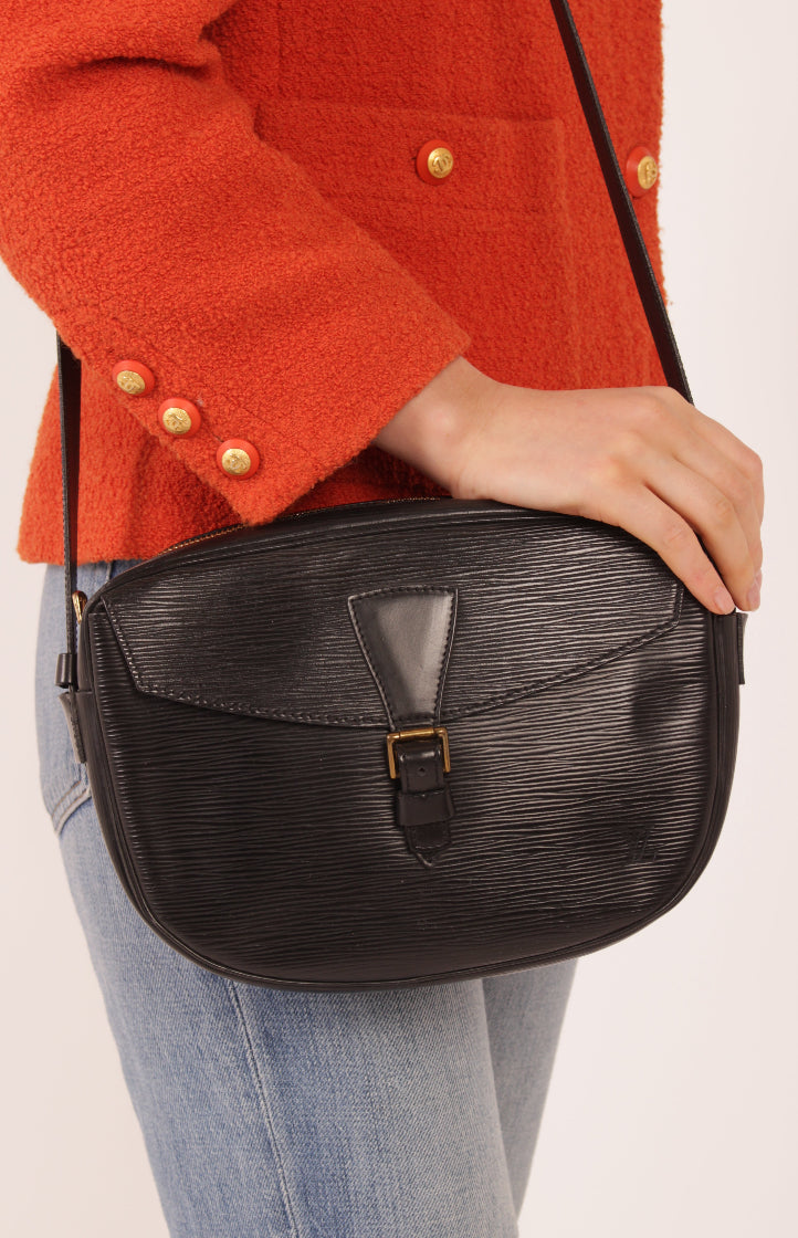 Louis Vuitton Black Epi Jeune Fille Crossbody