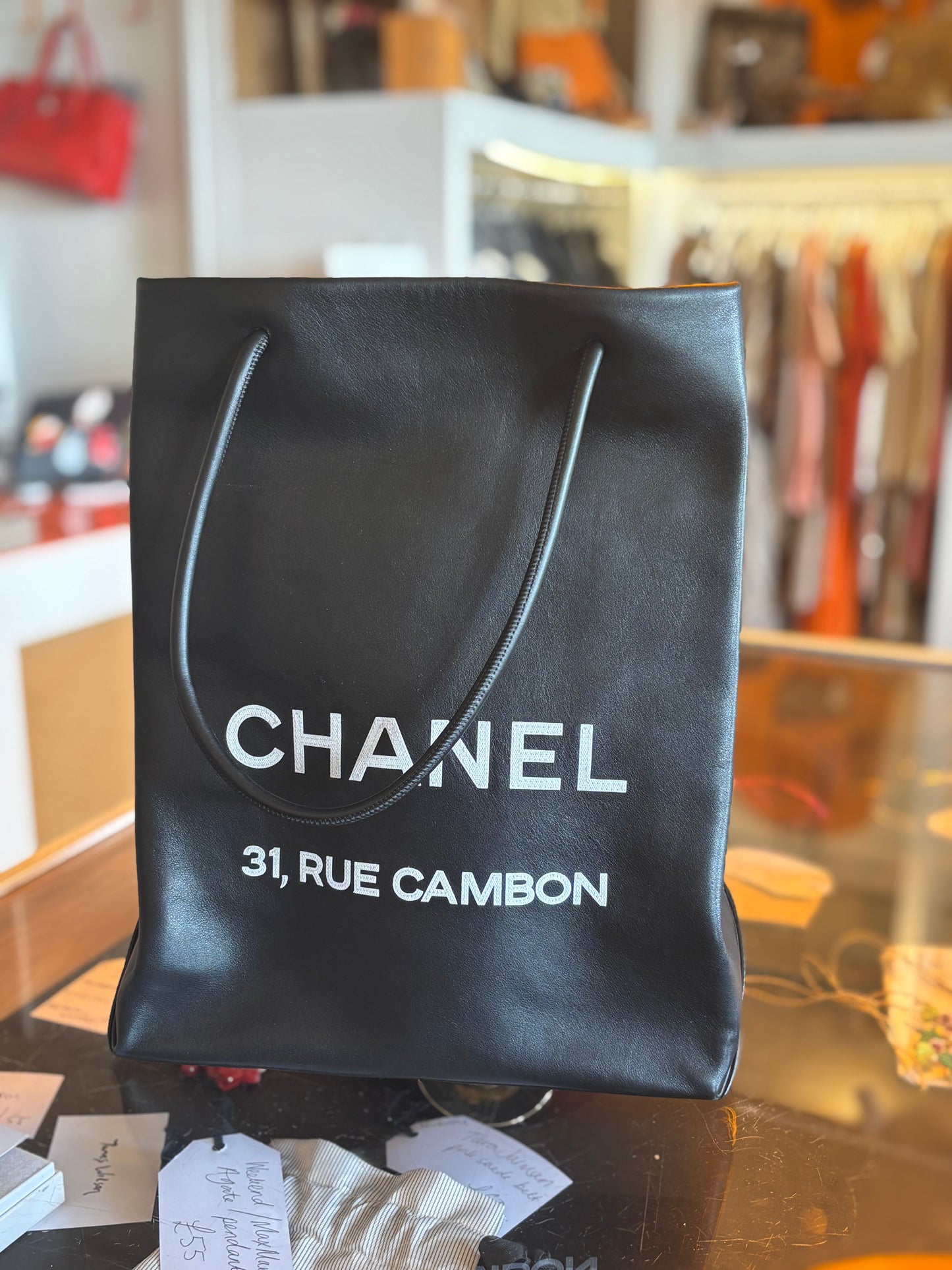 Chanel 2009 Rue Cambon Leather Tote Bag