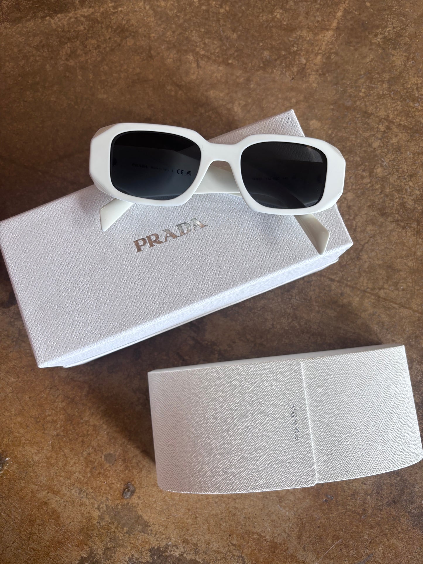 Prada White Sunglasses