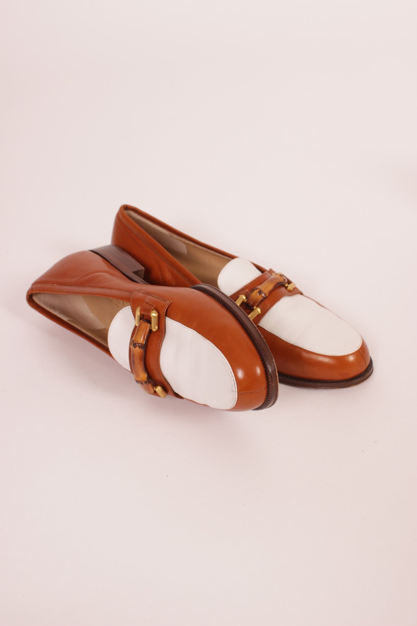 Gucci Vintage Bamboo Bit Loafers
