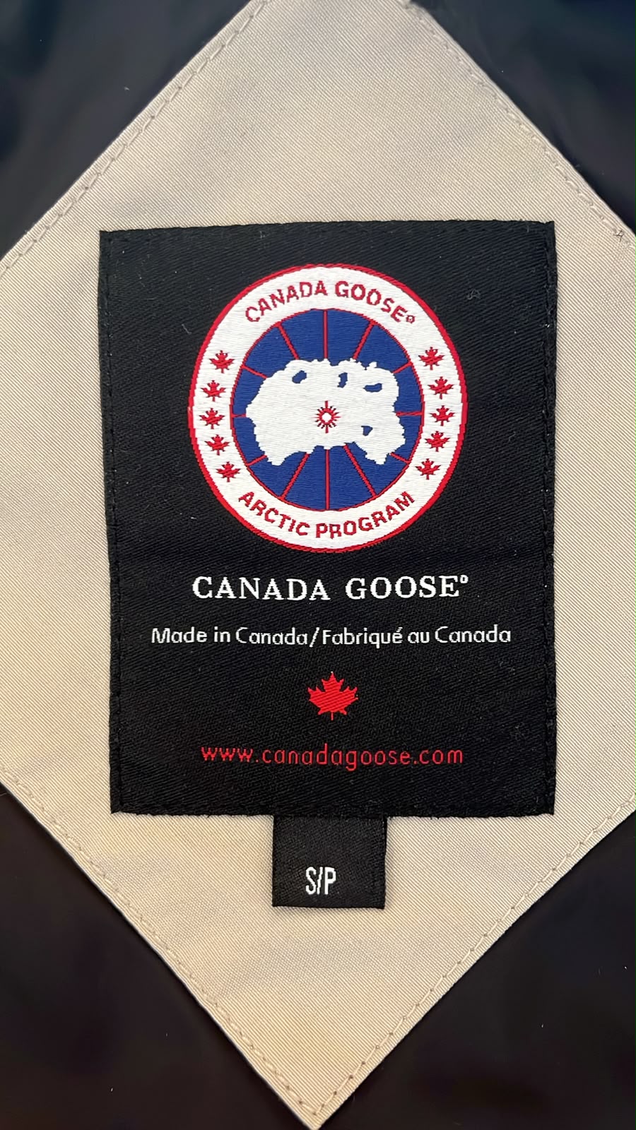 Canada Goose Beige Down Jacket
