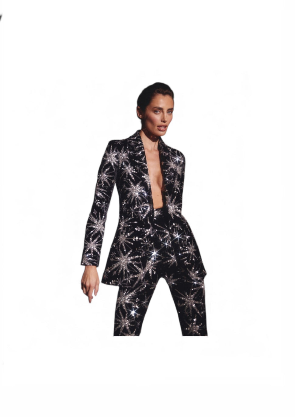 Nadine Merabi Velvet Star Jacket