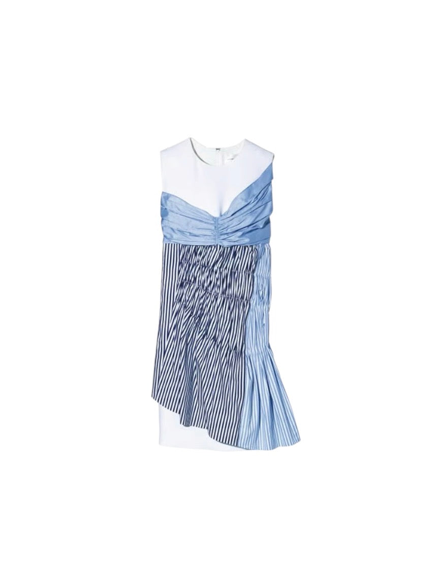 VVB Victoria Beckham Blue White Dress