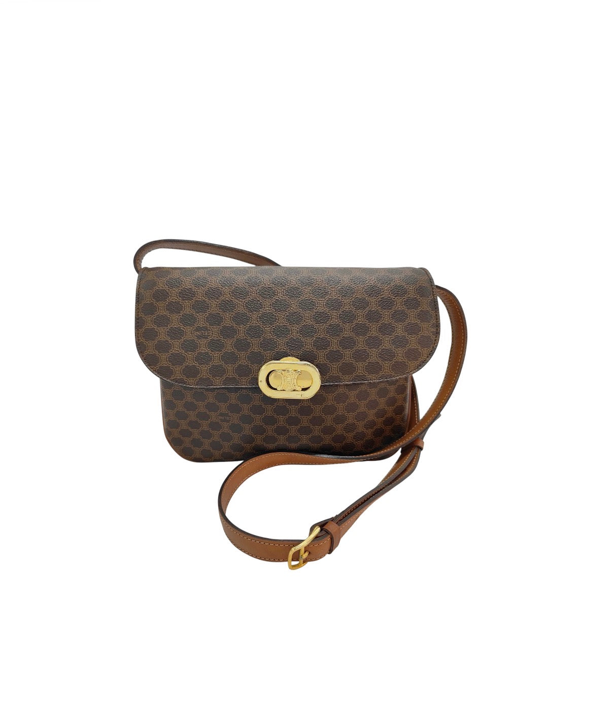 Vintage Celine Macadam Crossbody Bag