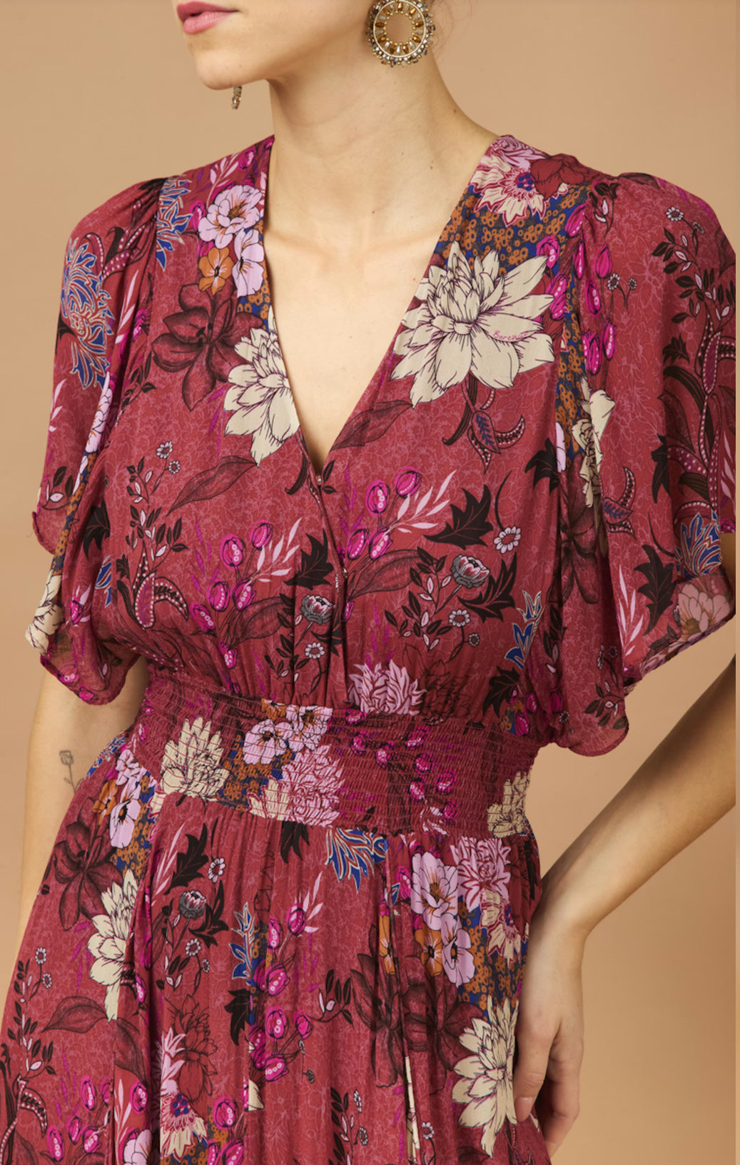 Berenice Floral Chiffon Dress