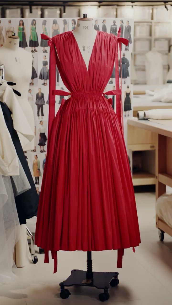 Alexander McQueen Red Taffeta Gown  - nwt