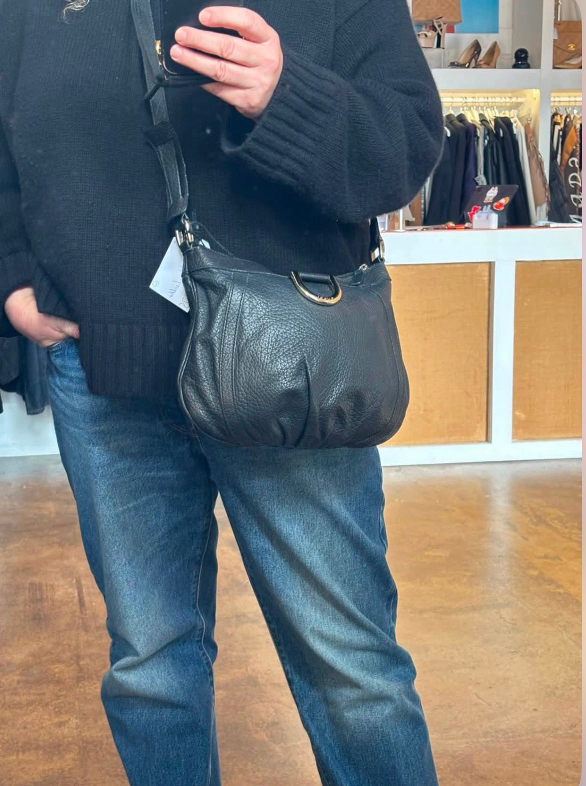 Gucci Black Hobo Bag