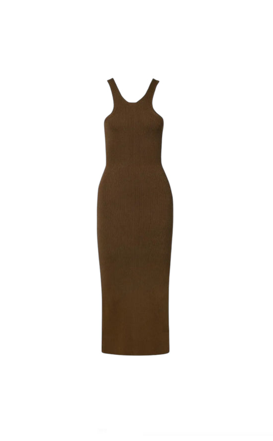 Toteme Chocolate Ribbed Dress