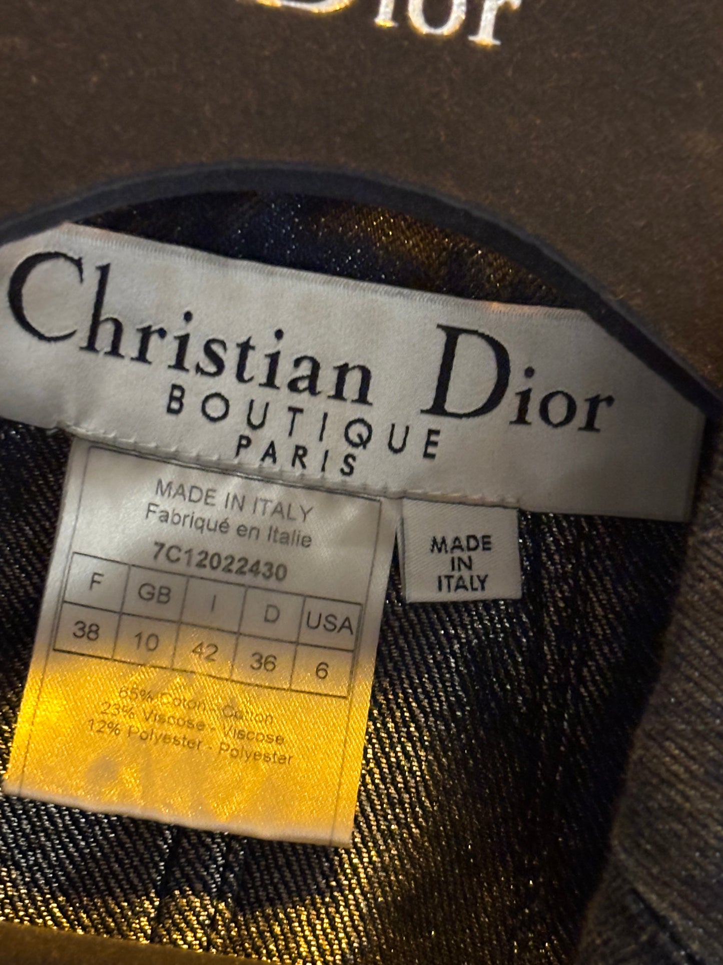 Dior by John Galliano 2007 Denim Shimmer Suit