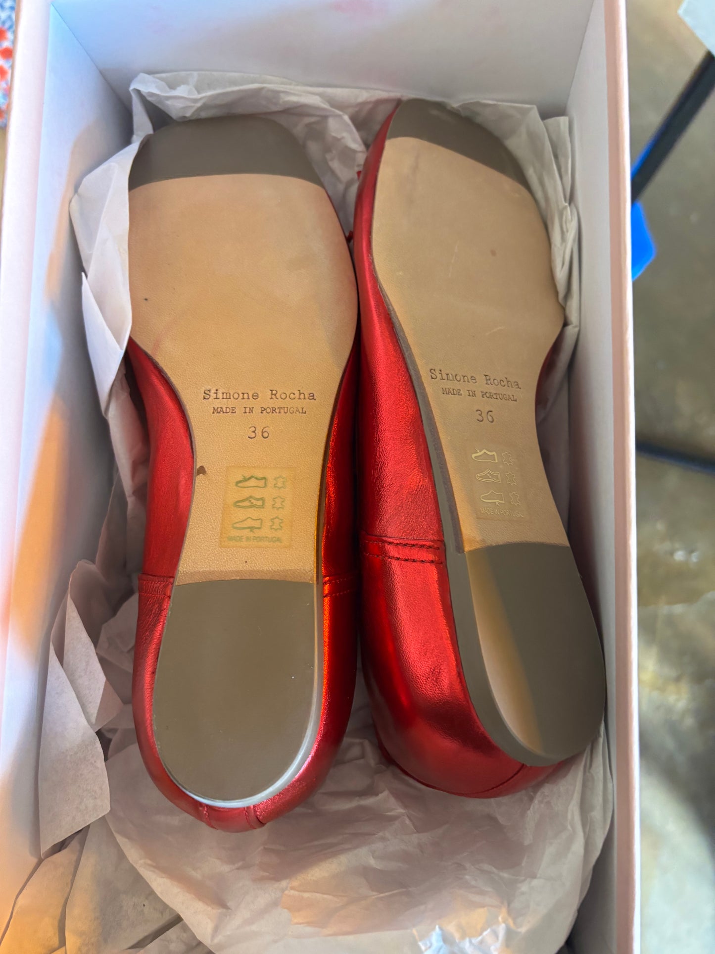 Simone Rocha Metallic Pumps