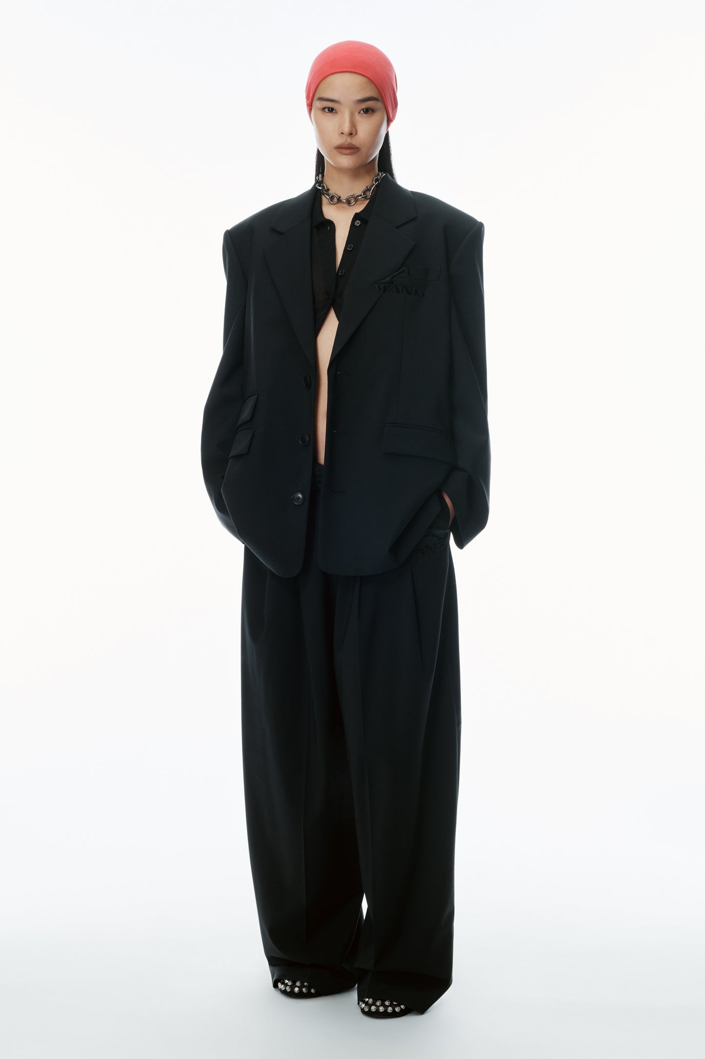 Alexander Wang Black Oversized Embroidered Blazer - nwt