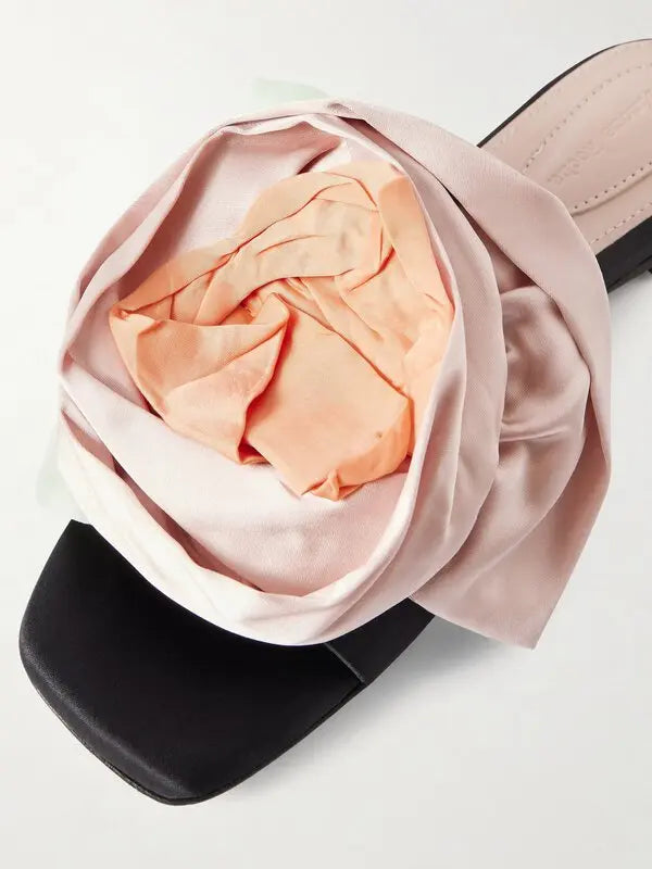Simone Rocha Satin Rosette Slides