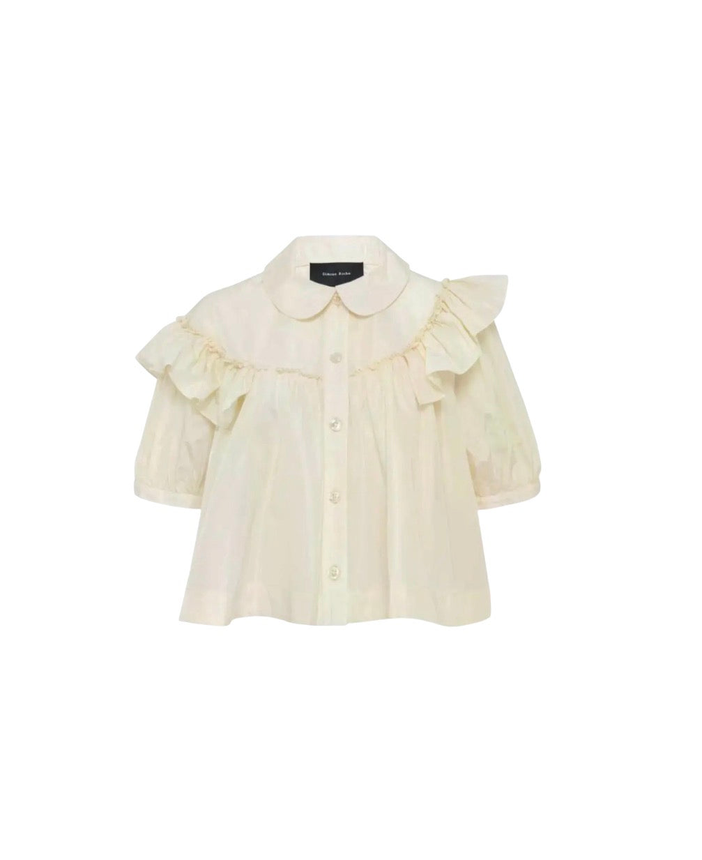 Simone Rocha Puff Sleeve Ruffle Blouse