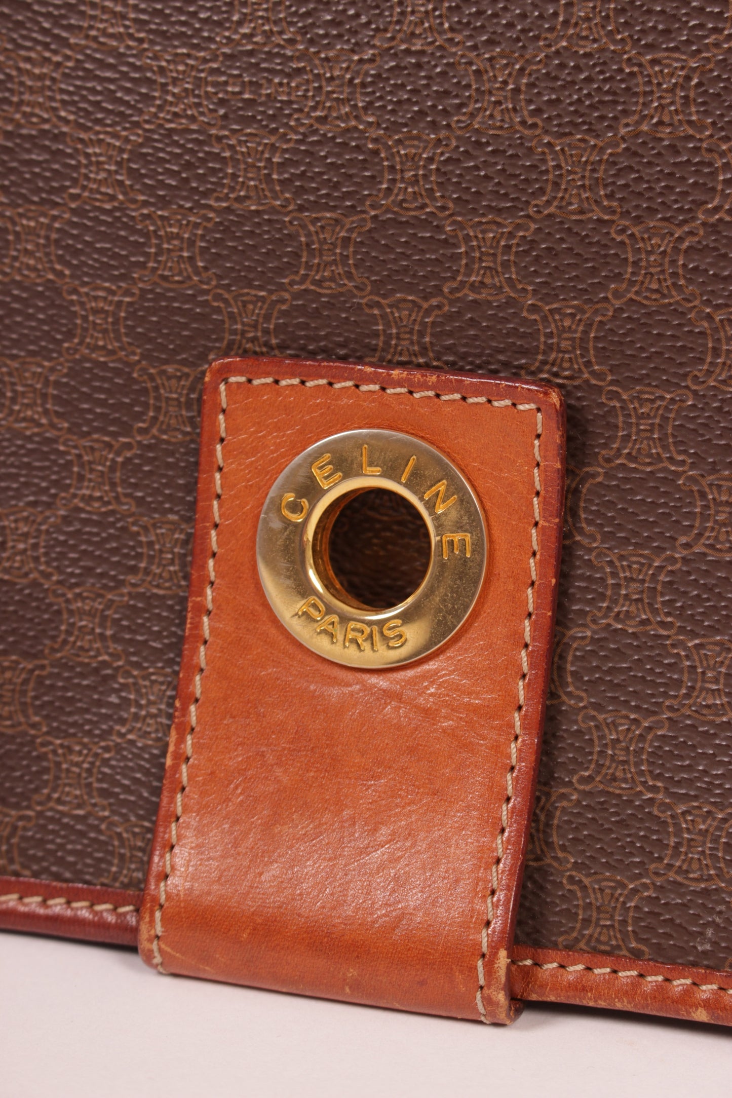 Vintage Celine Macadam Crossbody Bag