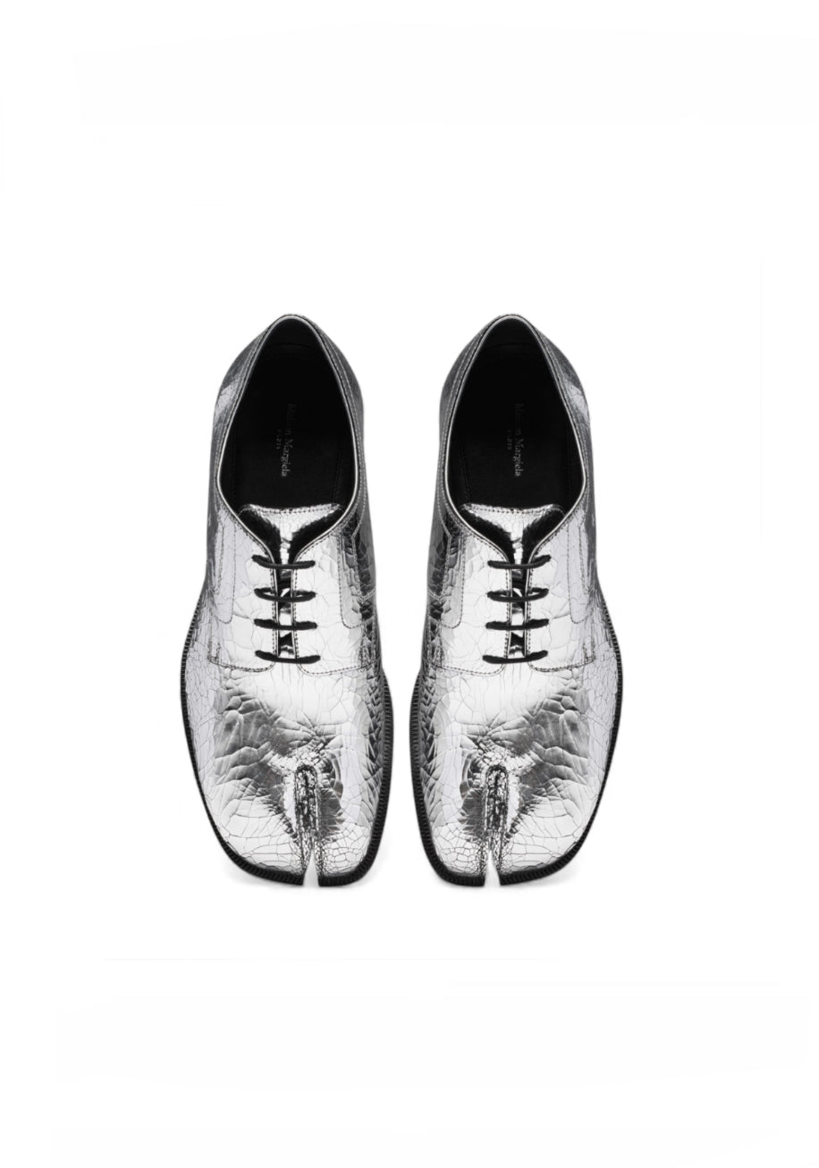 Maison Margiela Silver Crackle Loafers - current season