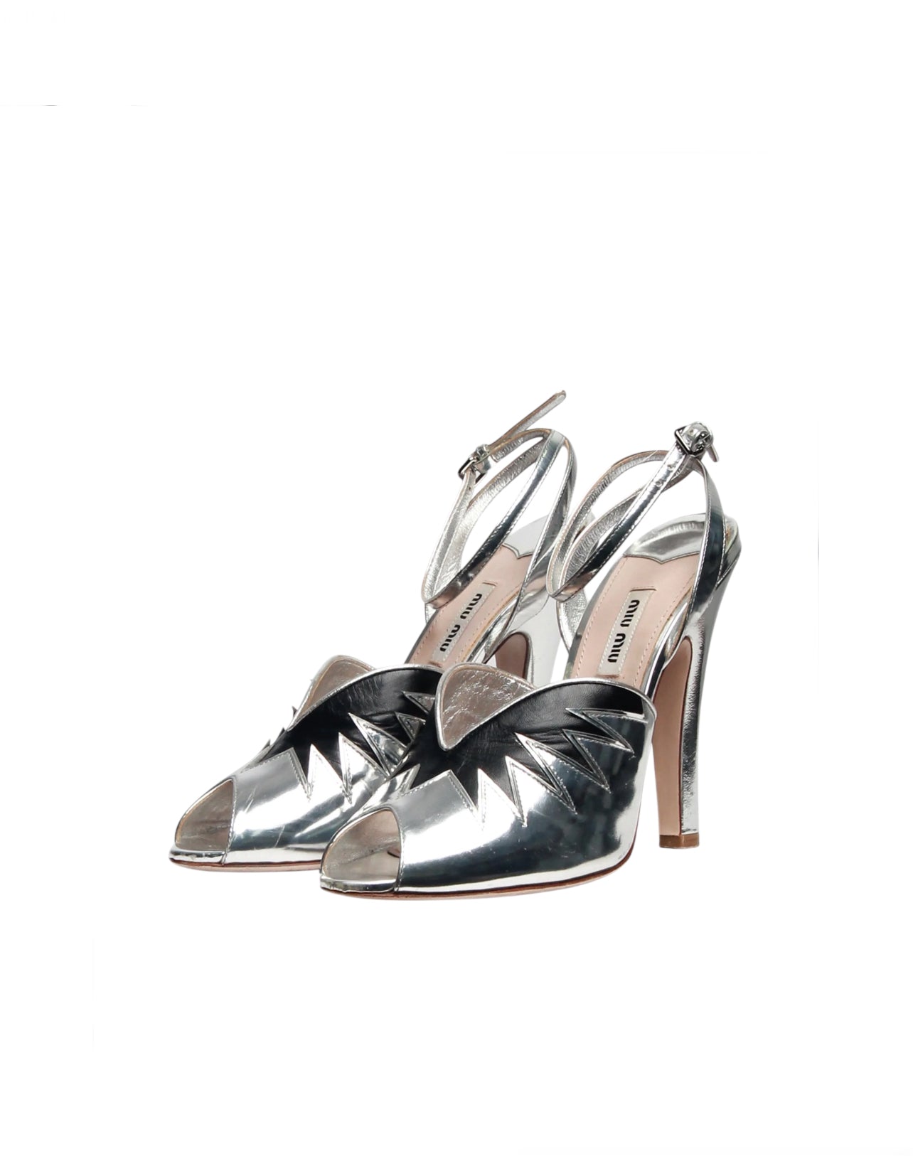 MiuMiu Silver Heels