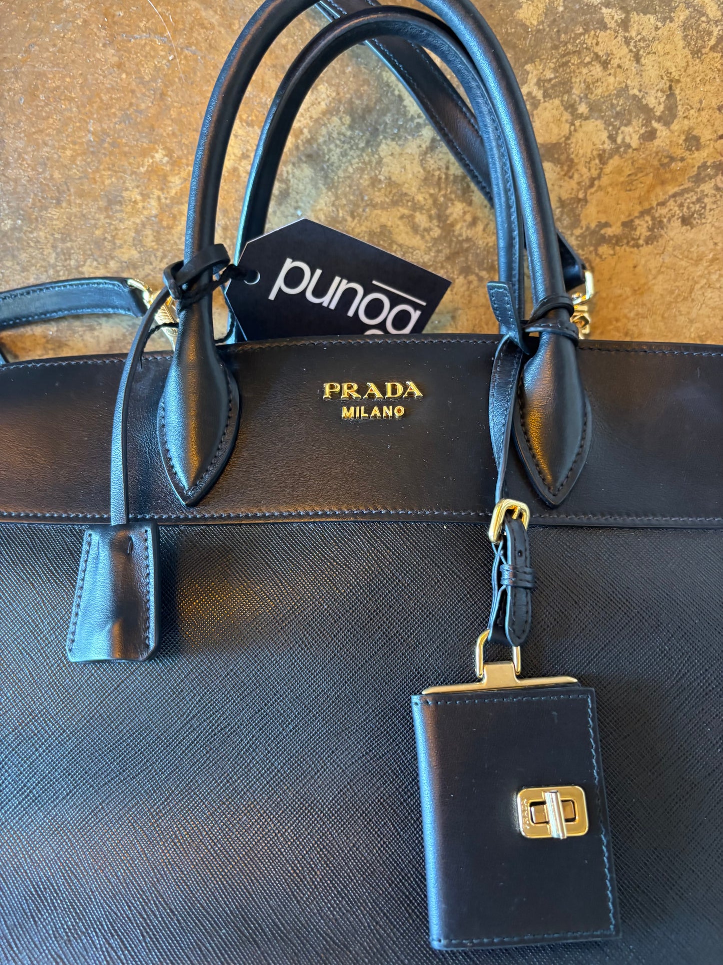 Prada Esplanade Black Tote Bag