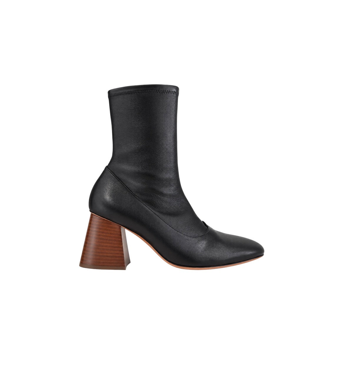 Celine Black Leather Sock Boots