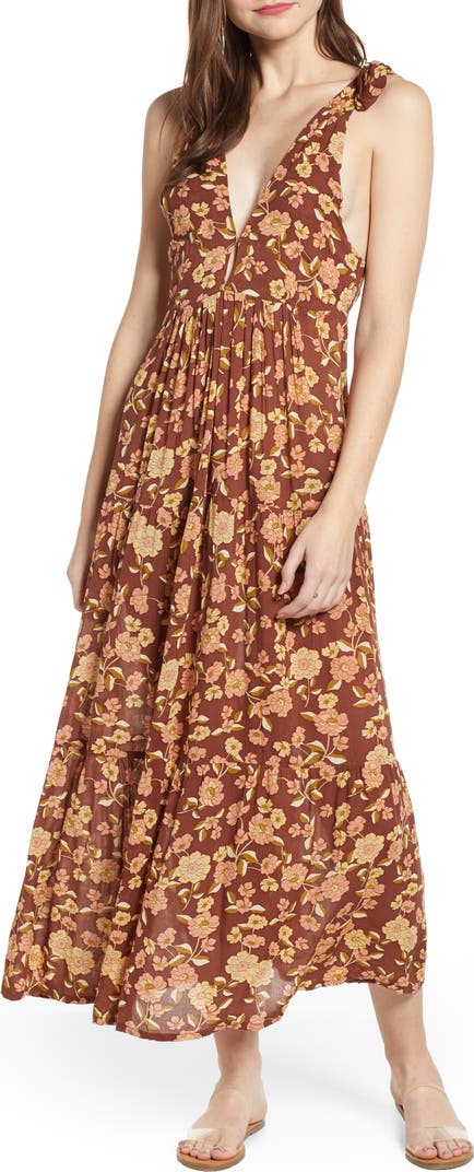 Faithful the Brand Brown Floral Dress - nwt