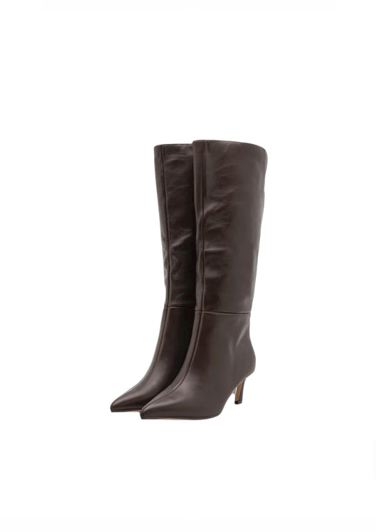 Steve Madden Lavan Brown Leather Boots - new