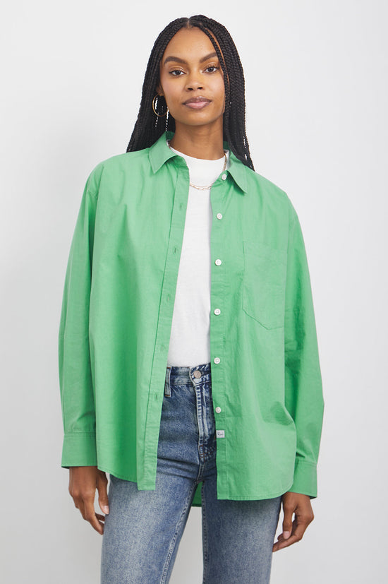 Rails Emerald Green Cotton Shirt