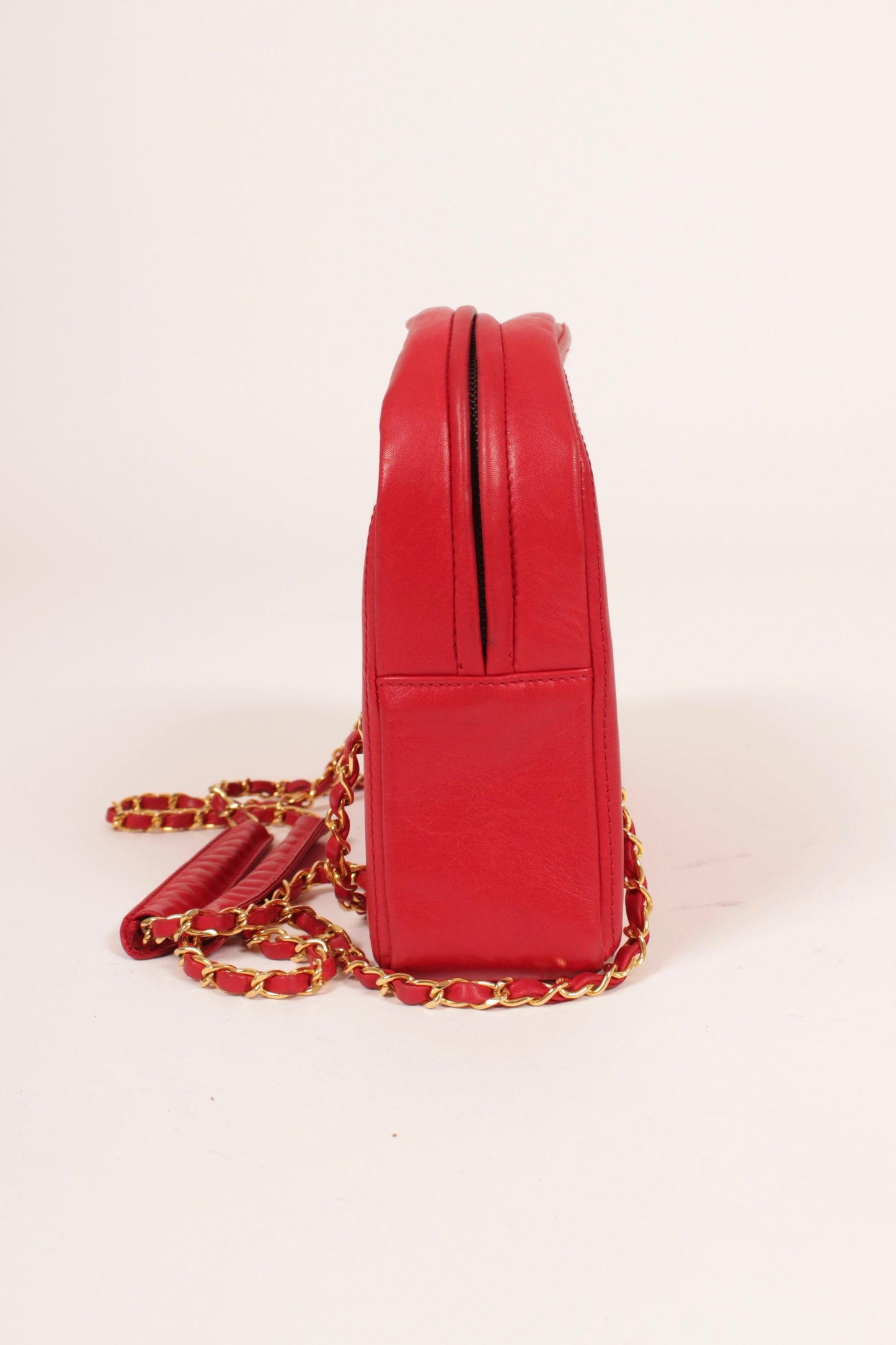 Chanel Red Lambskin Bag