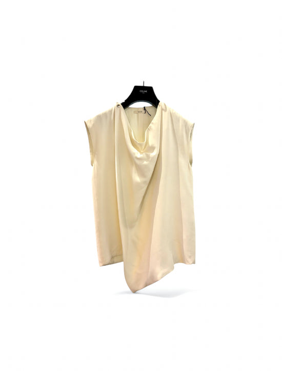 Celine (Phoebe Philo era) Cream Drape Top