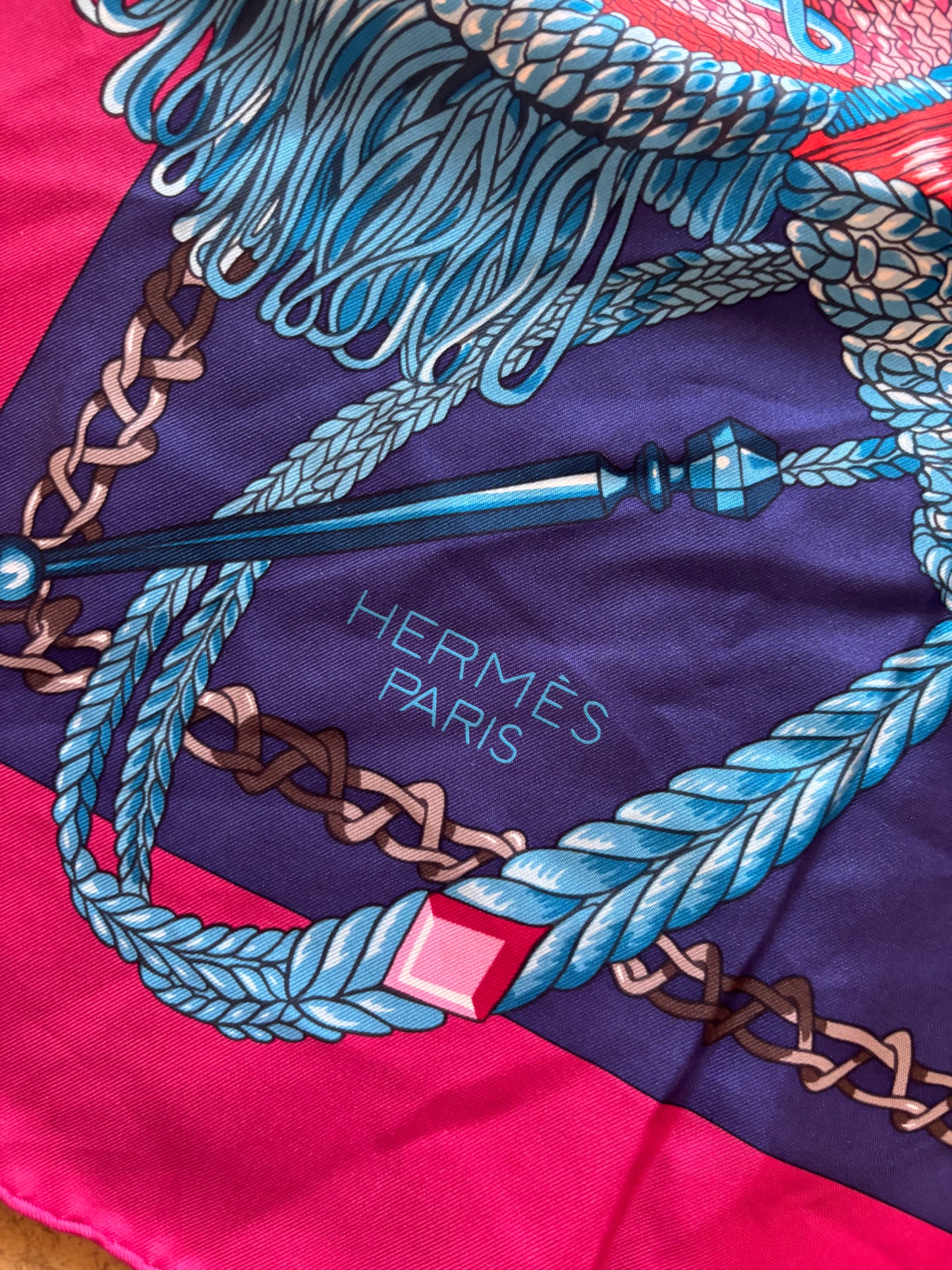 Hermes Le Timbalier Silk Scarf