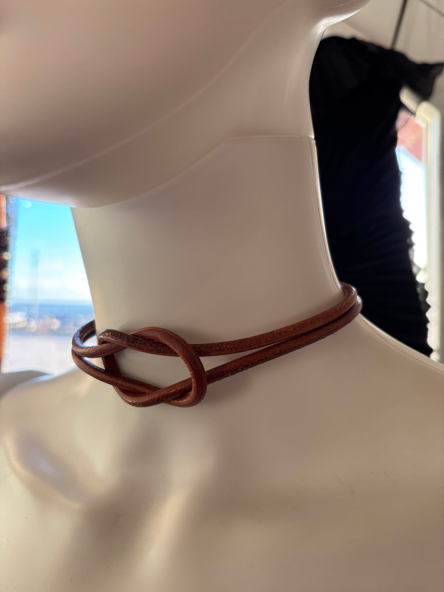 Hermes Leather Choker