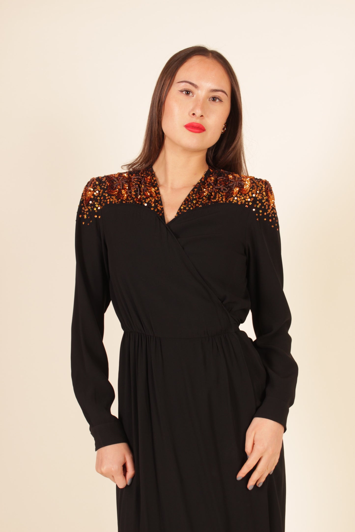 Dries Van Noten Sequin Wrap Dress