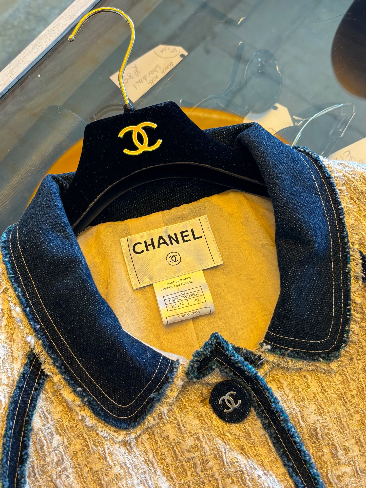 Chanel 2007 Denim and Tweed Jacket
